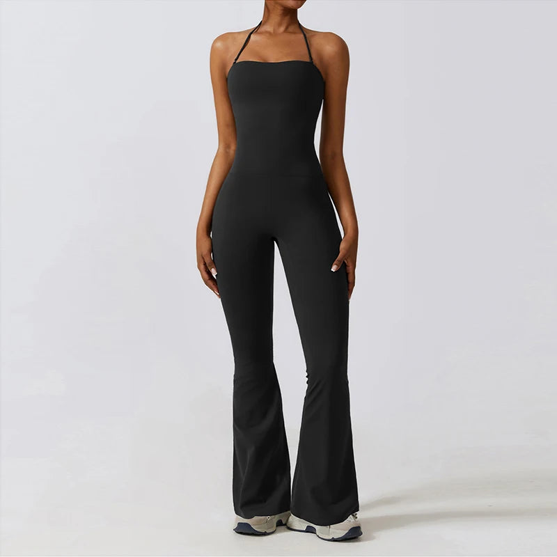 Flared Workout Jumpsuit