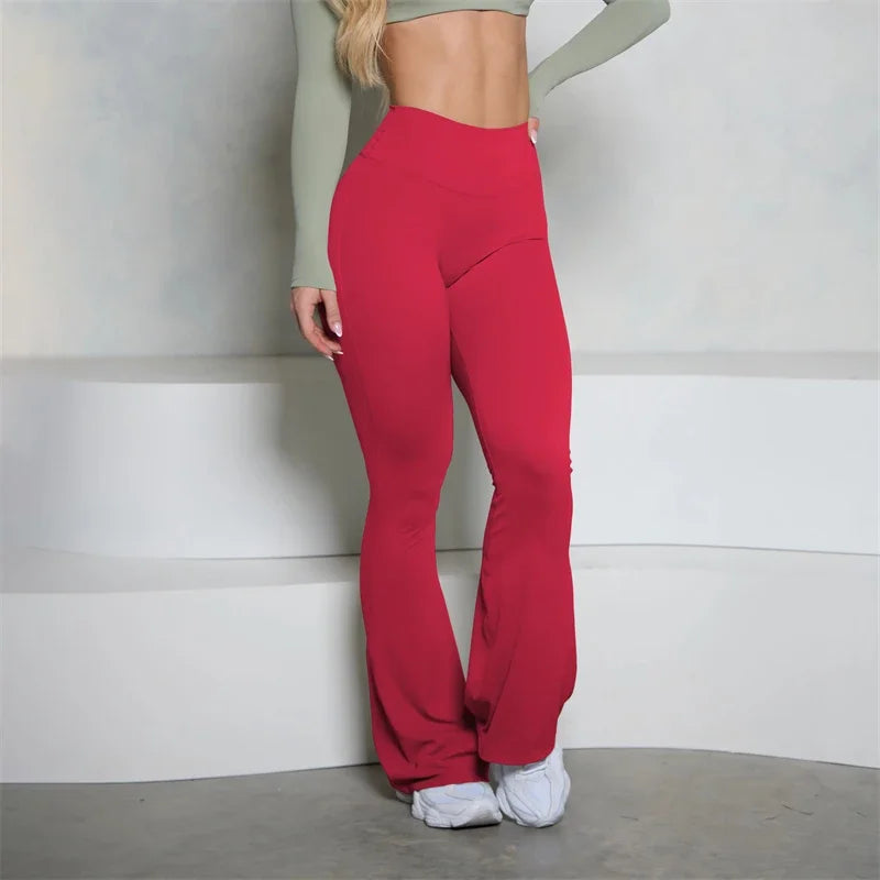 Seamless Flare Scrunch Butt Leggings