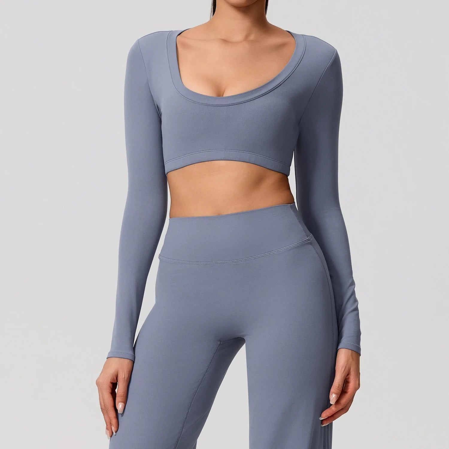 Naked Feeling Long Sleeve Backless Top
