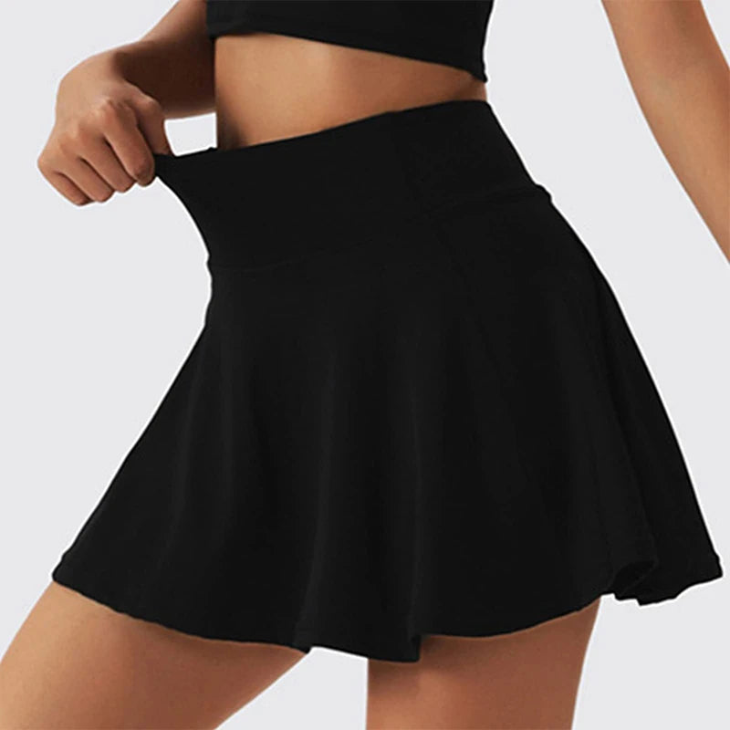 High-Waisted Sports Mini Skort