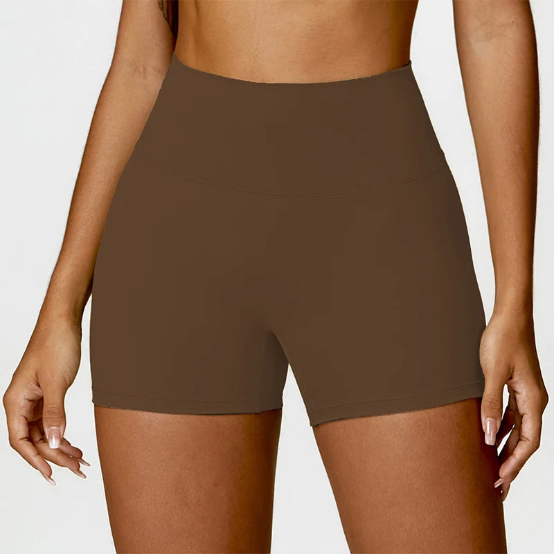 High-Waist Quick-Dry Scrunch Shorts
