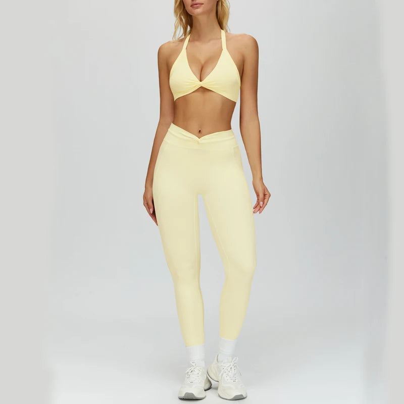 Sculpting Fit Backless Sports Bra & Leggings Set