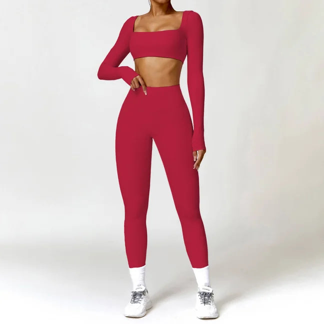 Cherry Crush Long Sleeve Sports Set