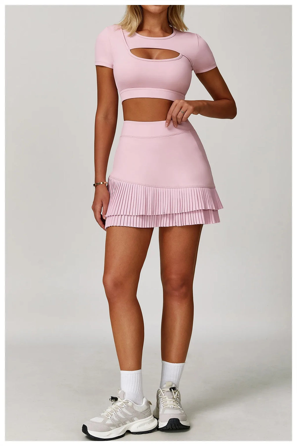 Pastel Tennis Skort with Built-In Pockets