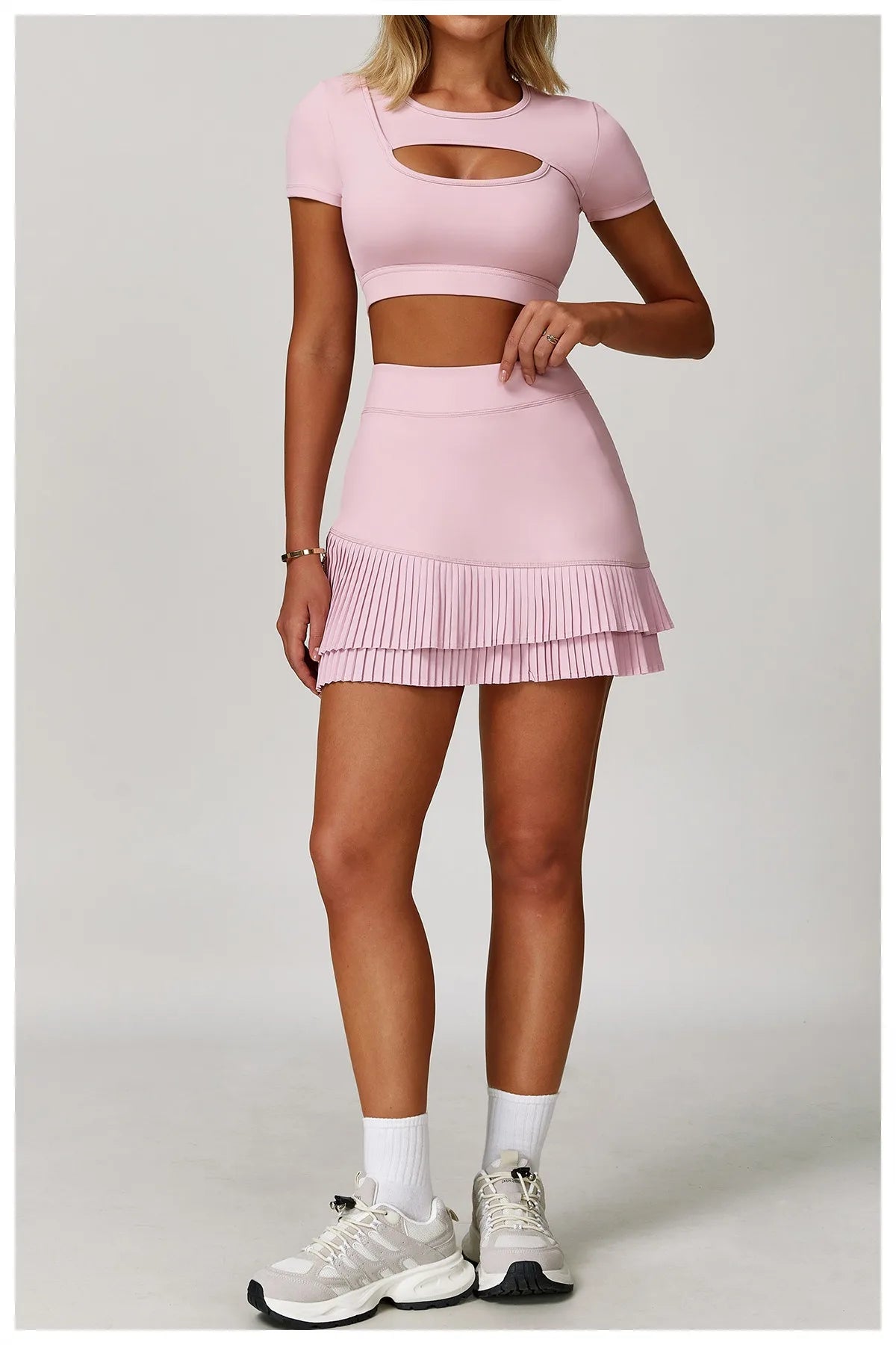 Pastel Tennis Skort with Built-In Pockets