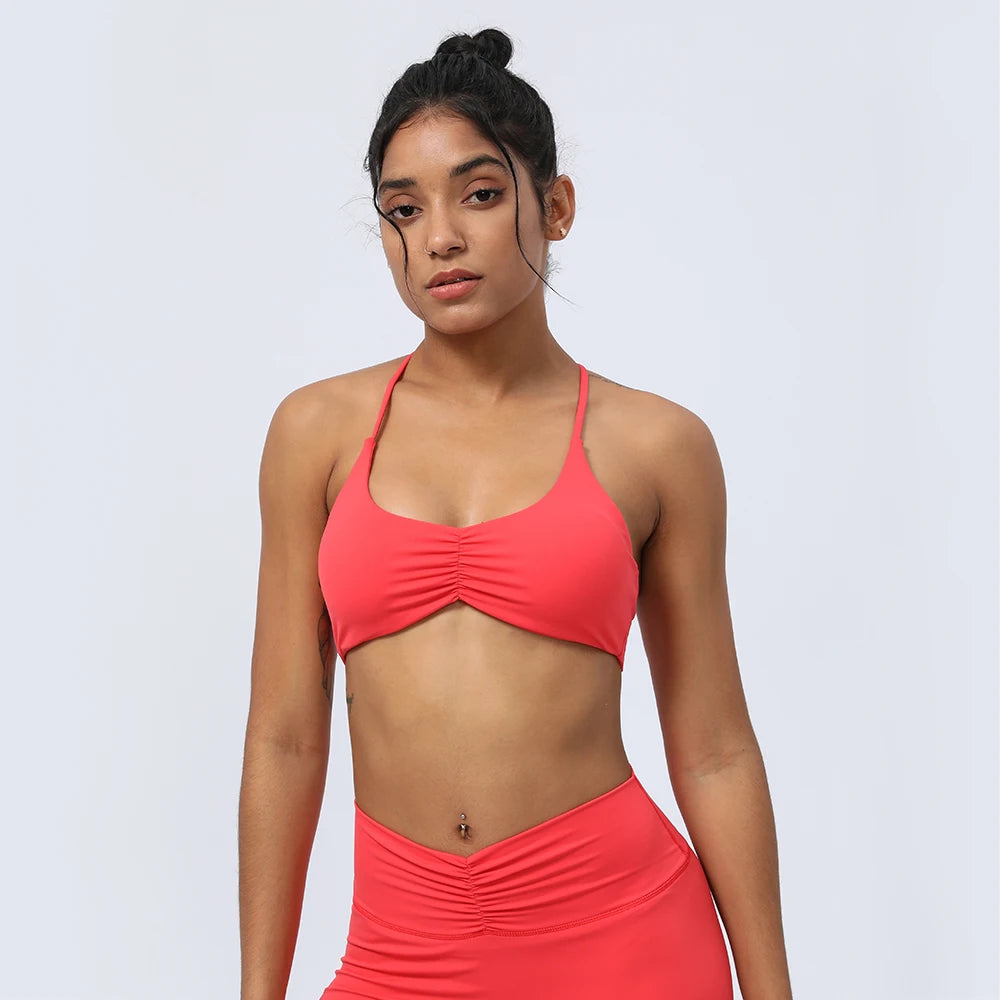 Racerback Scrunch Seamless Sports Bra