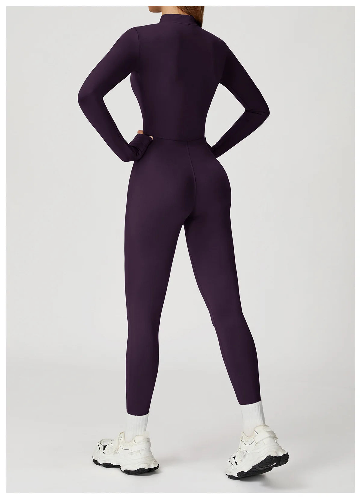 SculptEase Fleece-Lined Long-Sleeve Jumpsuit