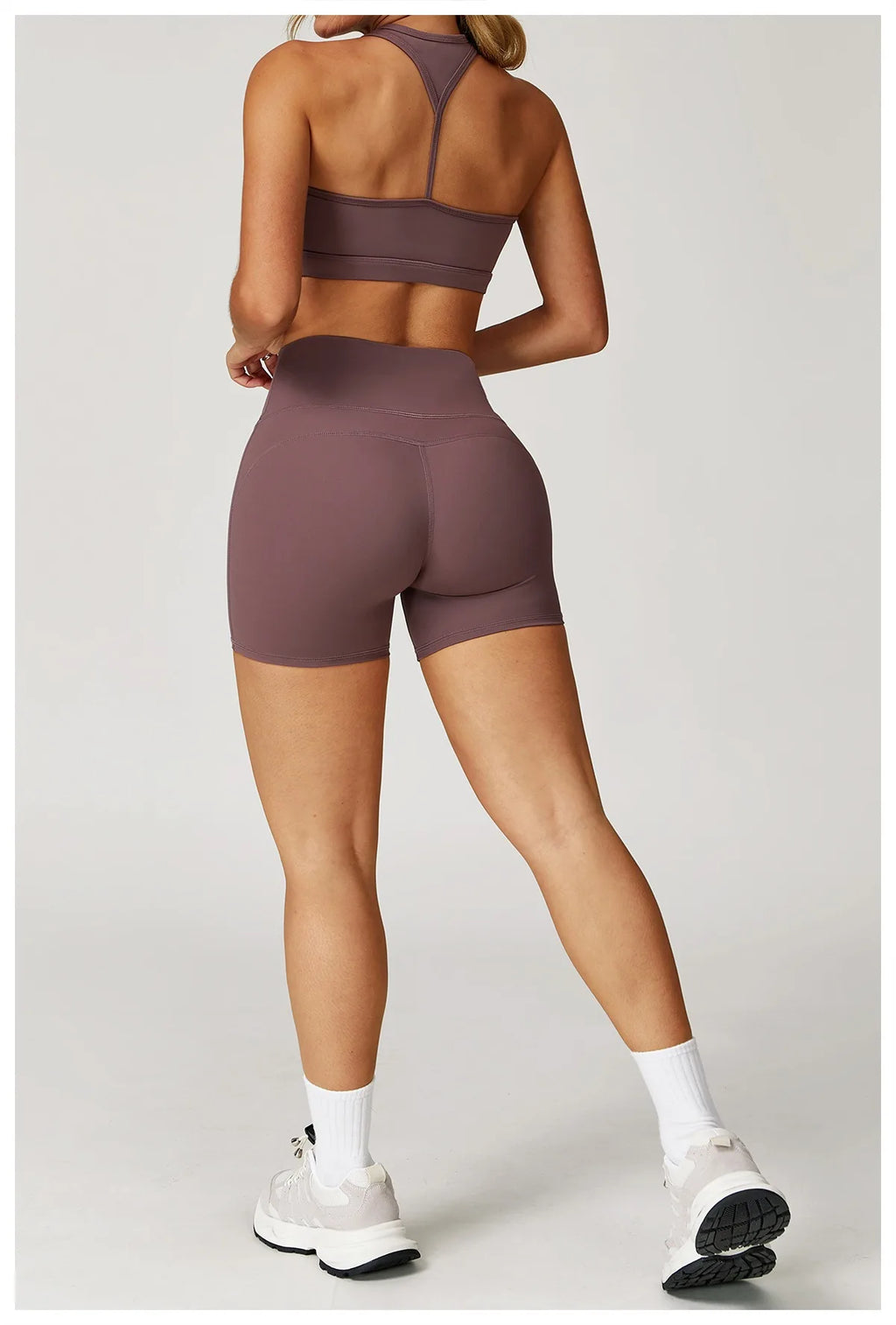 Bare Feel High-Waist Compression Gym Shorts
