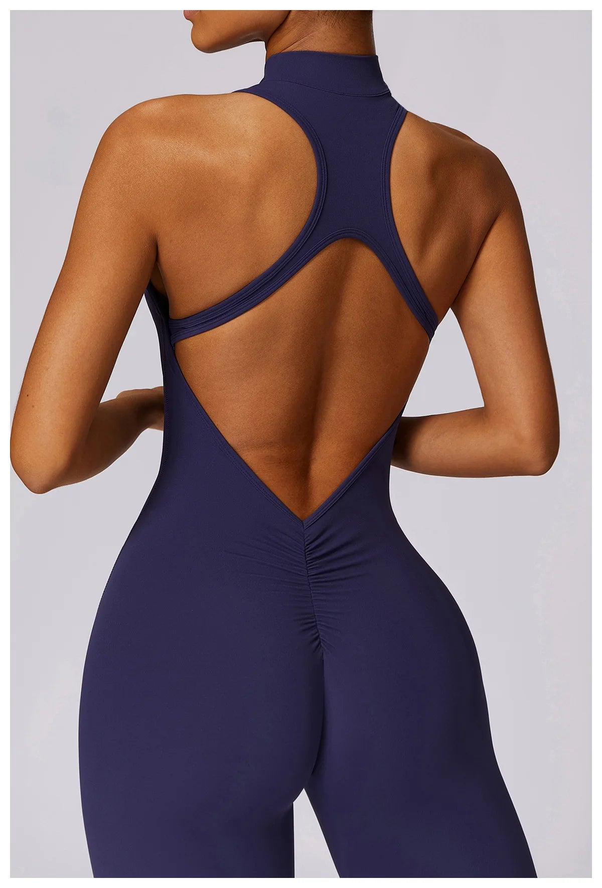 V-Back Sculpt Sleeveless Jumpsuit