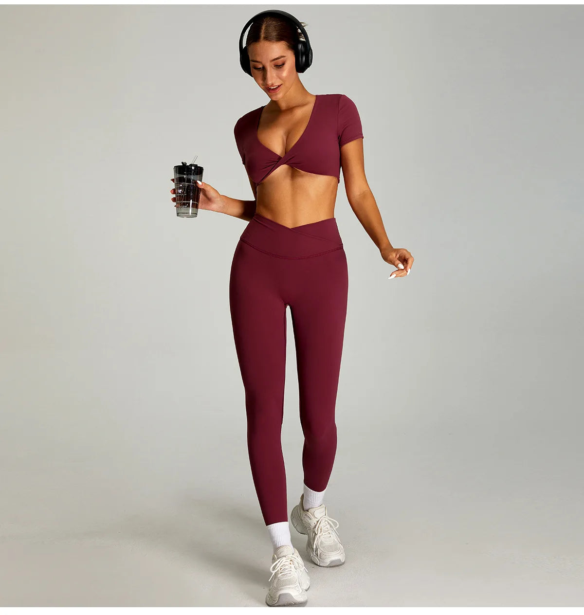Siena Sculpt Set | Twist Front Crop & Leggings