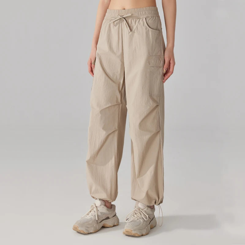 Lightweight Water-Resistant Parachute Cargo Pants