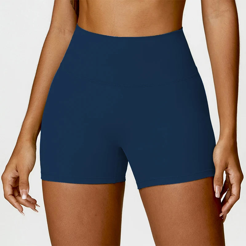 High-Waist Quick-Dry Scrunch Shorts