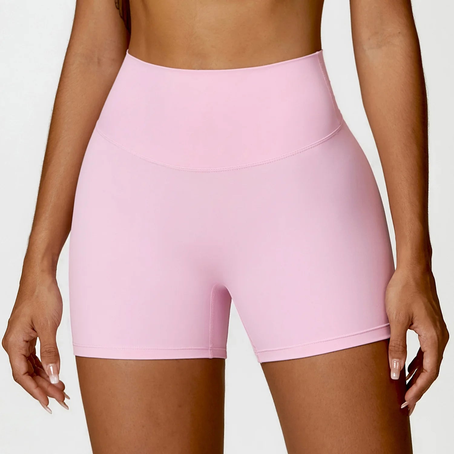 High-Waist Quick-Dry Scrunch Shorts