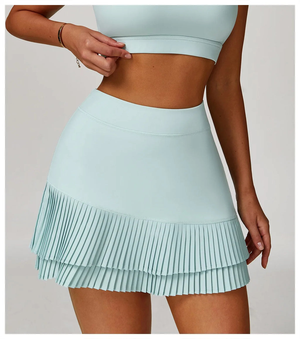Pastel Tennis Skort with Built-In Pockets