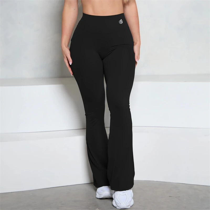 Scrunch Butt Pocket Flared Leggings