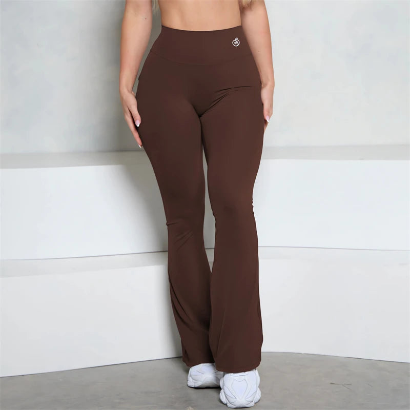 Scrunch Butt Pocket Flared Leggings