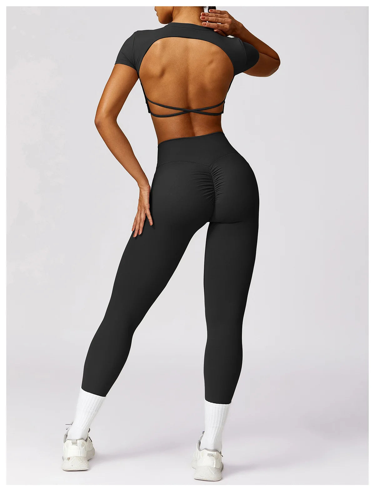 Breathable Backless Crop Top