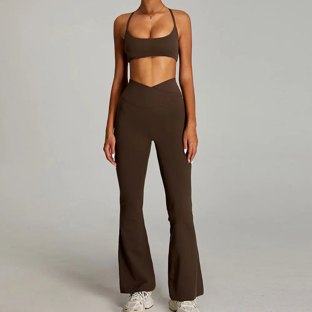 Siena Sculpt Set | Contour Crop & Flared Bottoms