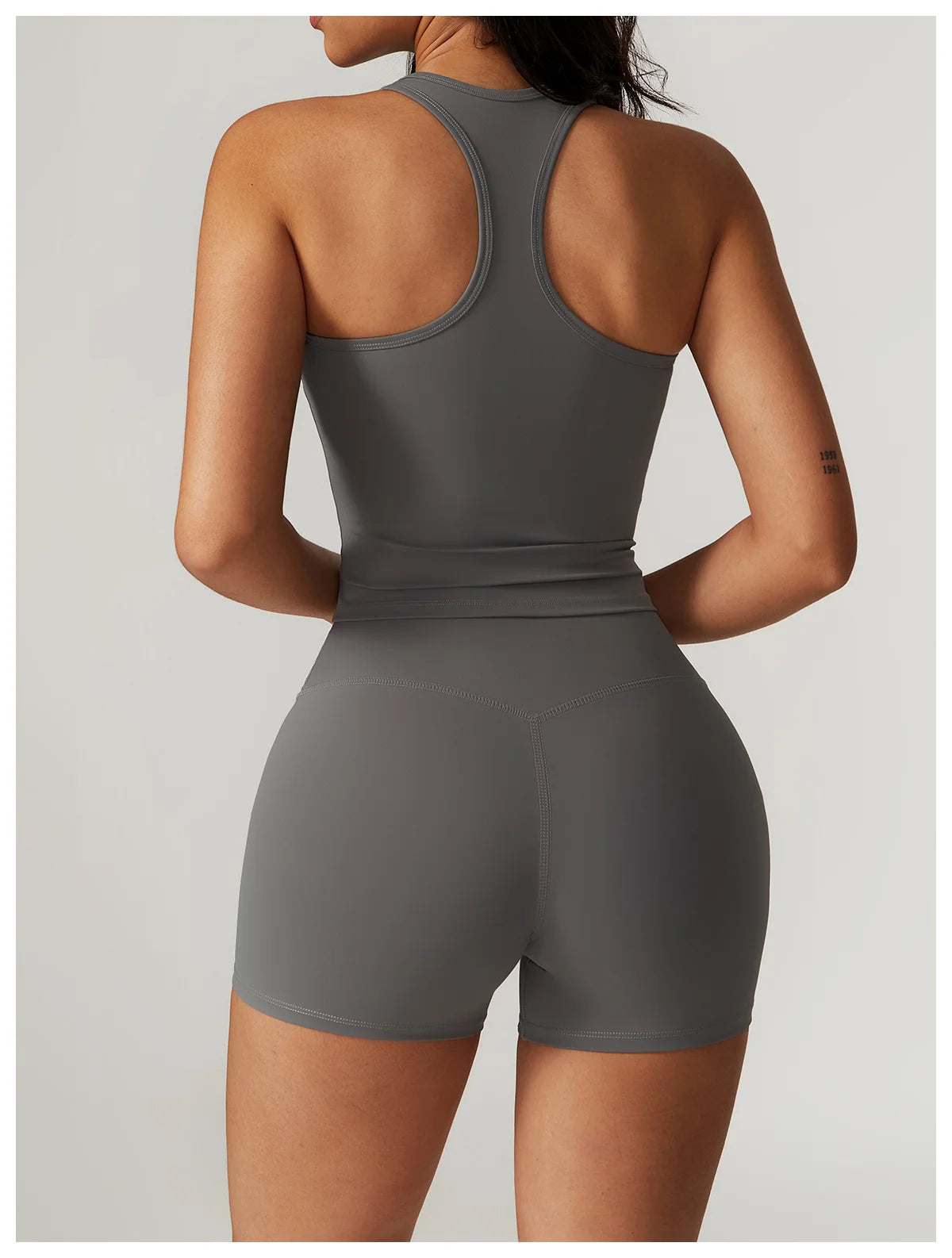 Square Neck Stretch Fit Sports Tank