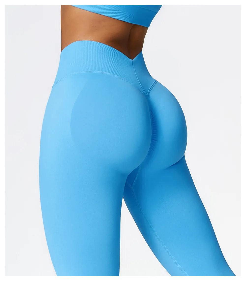 V-Back Booty-Lifting Leggings – Seamless