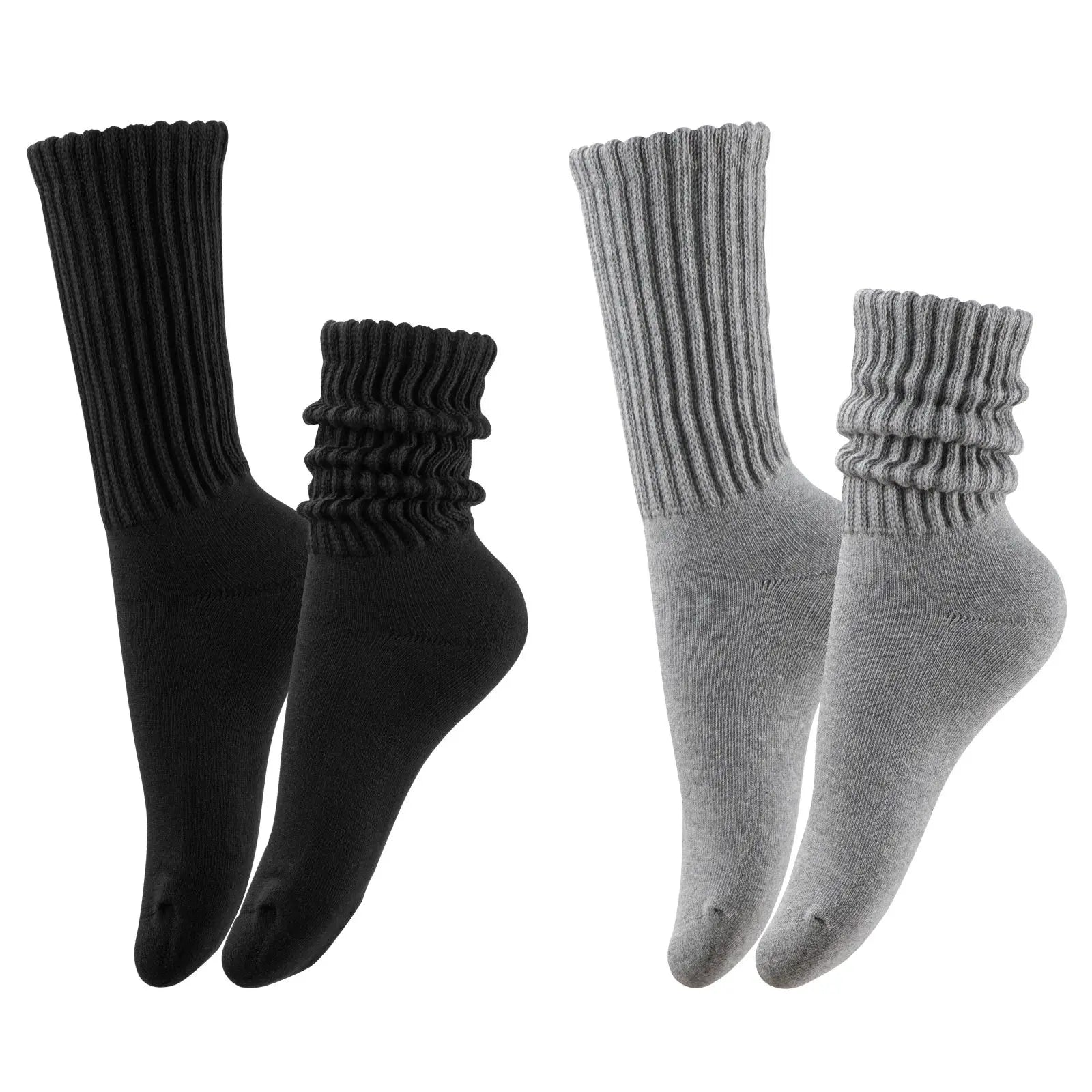 Ribbed Scrunch Socks