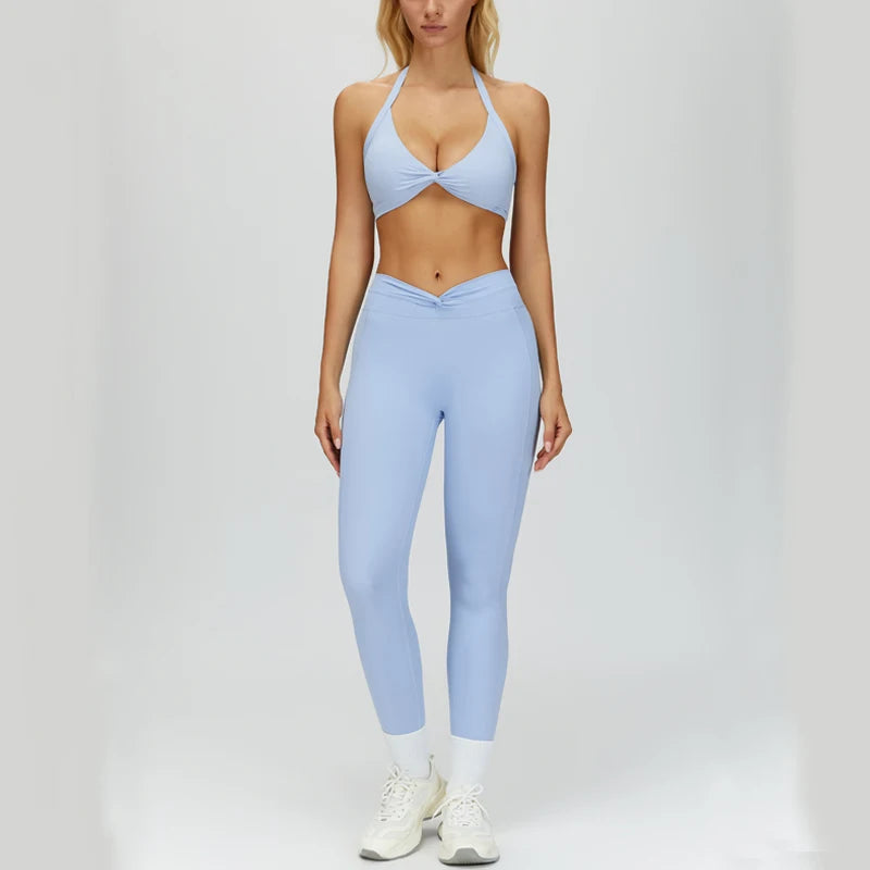 Sculpting Fit Backless Sports Bra & Leggings Set