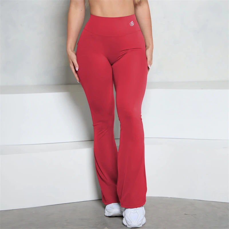 Scrunch Butt Pocket Flared Leggings