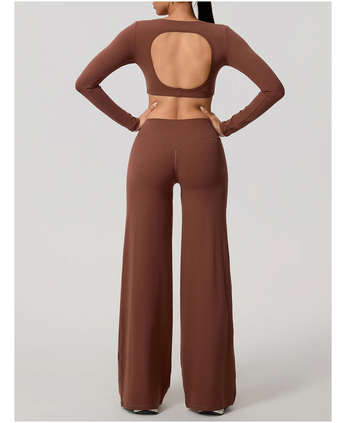 Naked Feeling Long Sleeve Backless Top