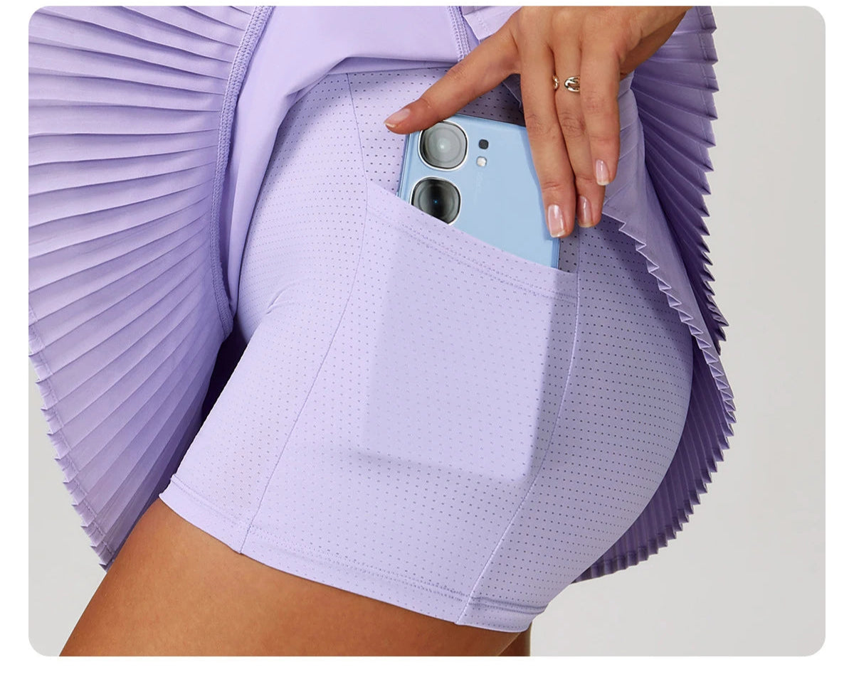 2-Piece Pastel Tennis Skirt Set