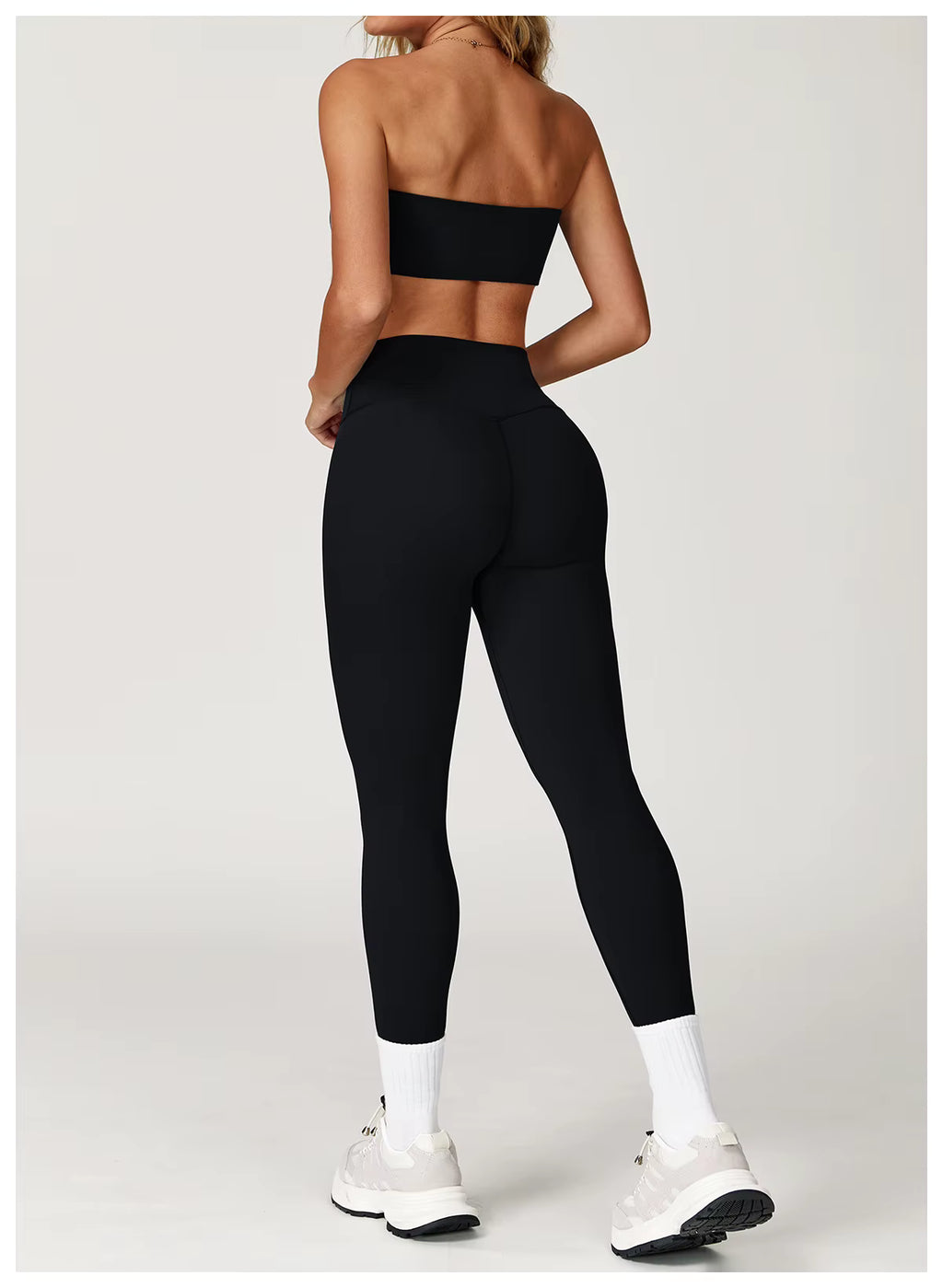 The Luna Set - Bandeau Sports Bra & High-Waist Leggings
