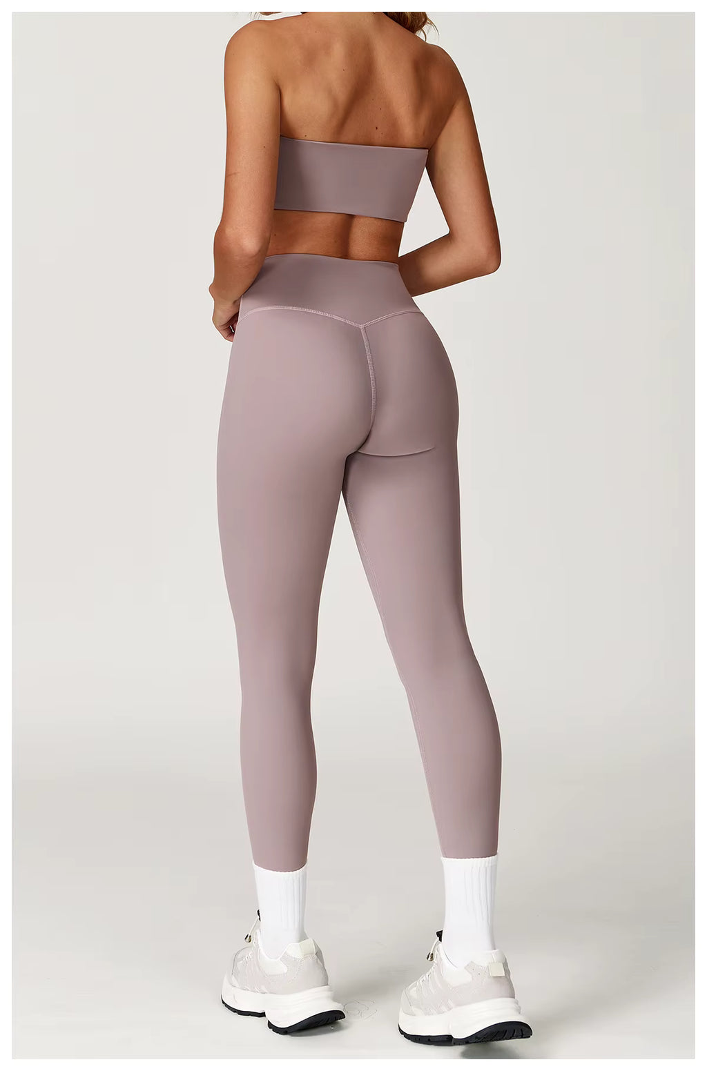 The Luna Set - Bandeau Sports Bra & High-Waist Leggings
