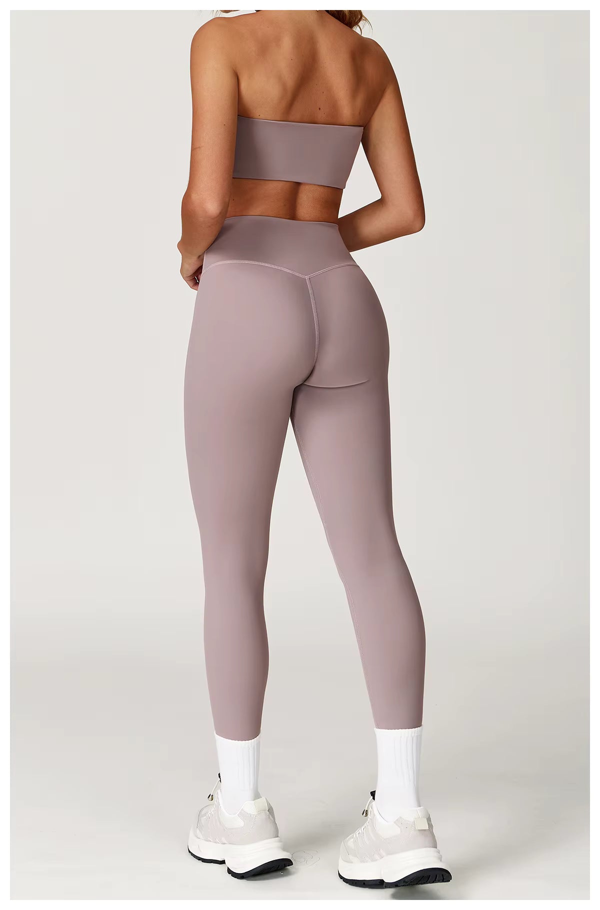 The Luna Set - Bandeau Sports Bra & High-Waist Leggings