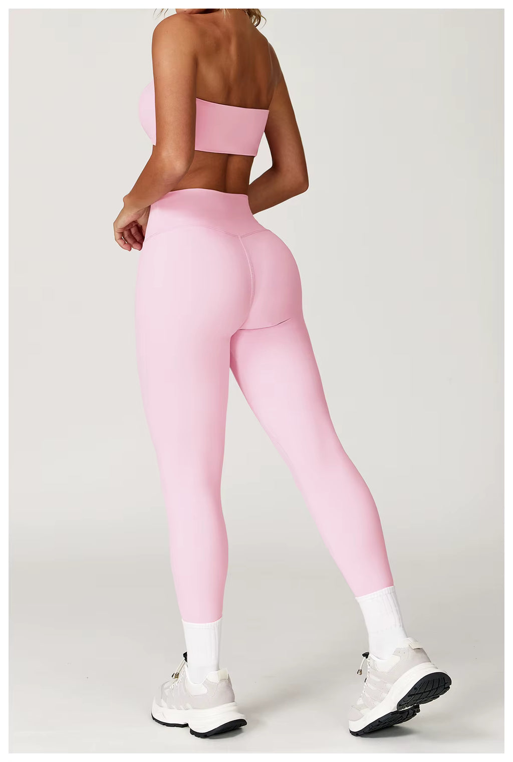 The Luna Set - Bandeau Sports Bra & High-Waist Leggings