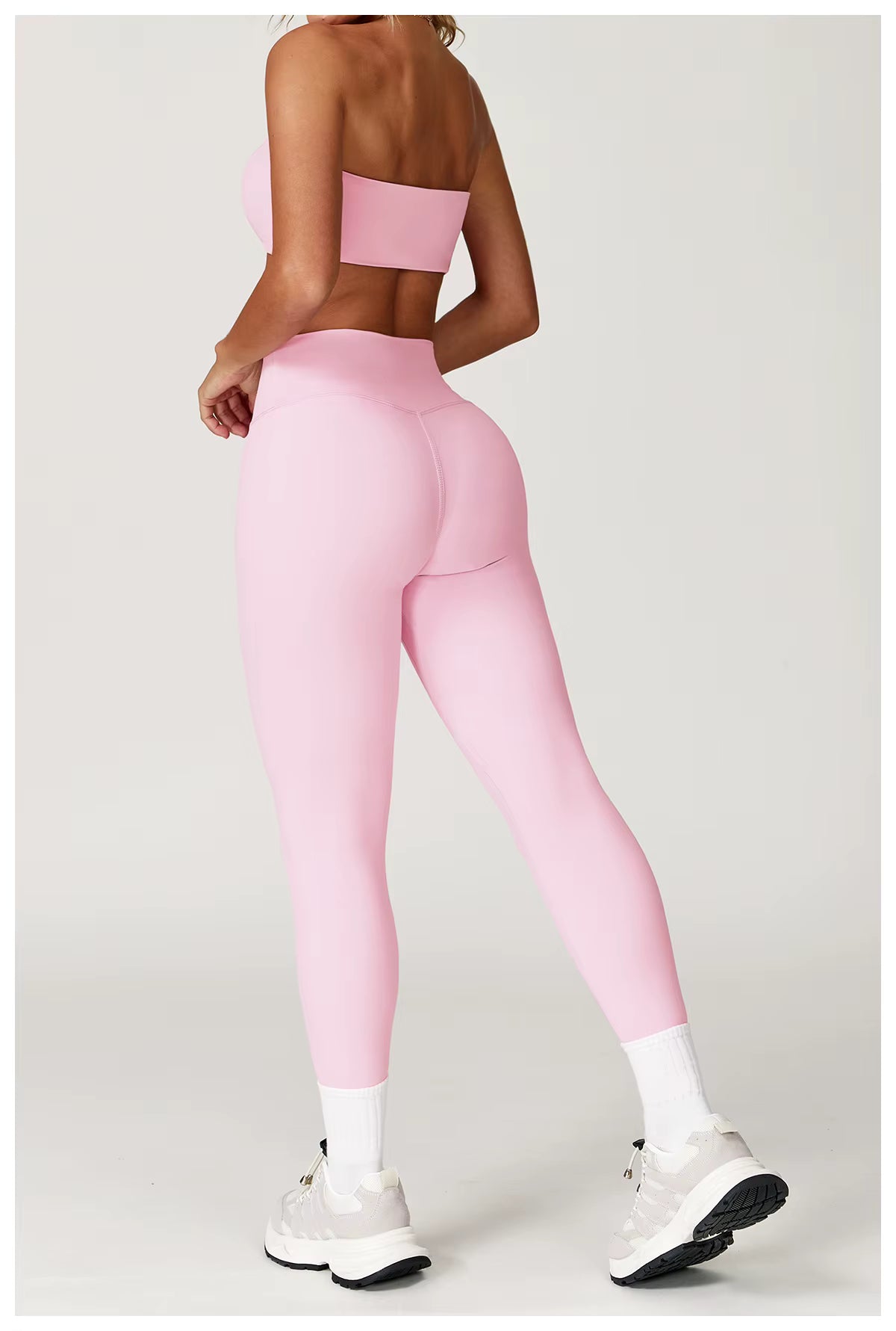 The Luna Set - Bandeau Sports Bra & High-Waist Leggings
