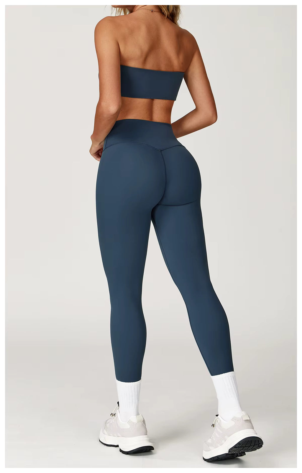 The Luna Set - Bandeau Sports Bra & High-Waist Leggings